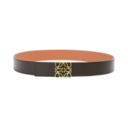 Loewe Reversible Anagram Belt in Smooth Calfskin Tan Black