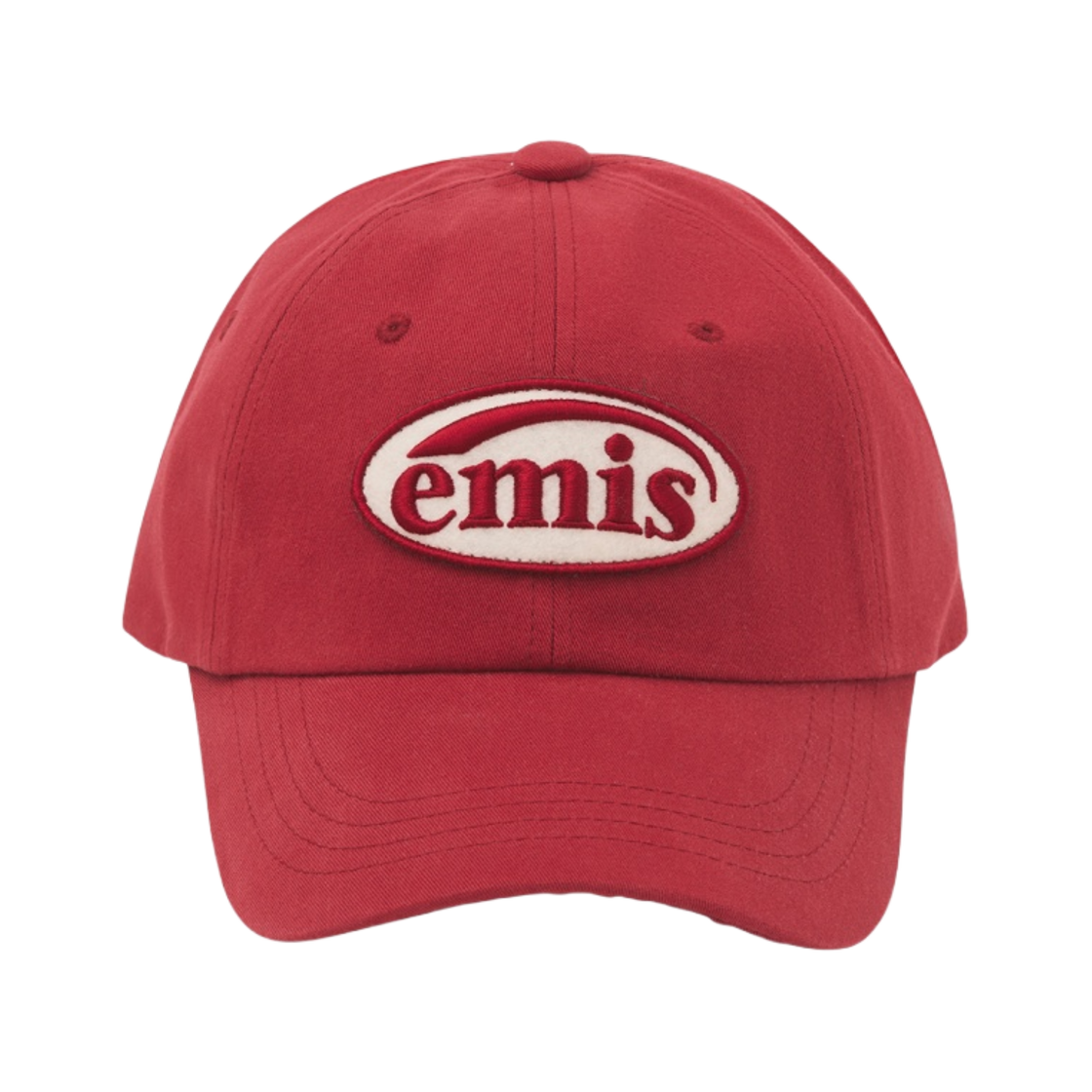 이미스 톤 온 톤 와펜 볼캡 레드(Emis Tone On Tone Wappen Ball Cap Red)