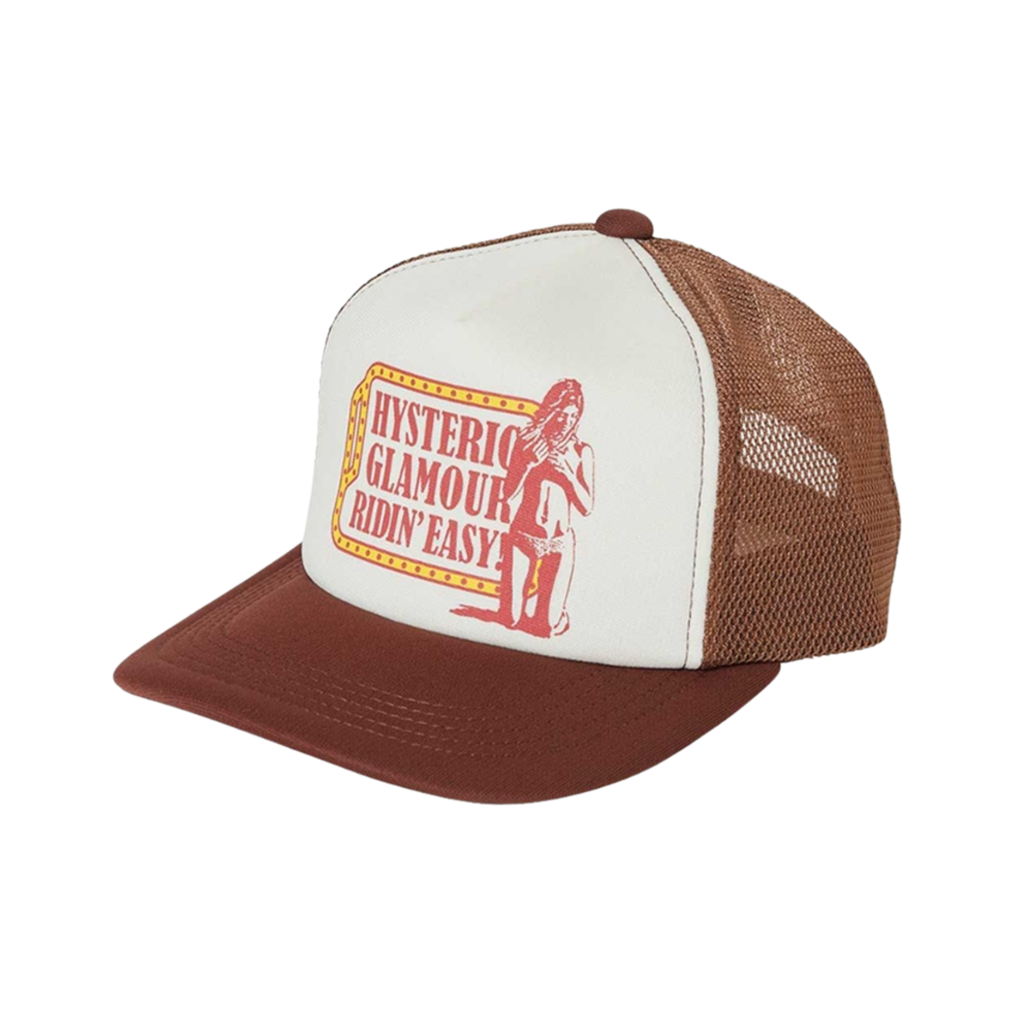 02251QH04 Hysteric Glamour Ridin Easy Mesh Cap Brown