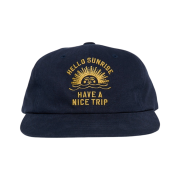 Hello Sunrise VTG Arch Logo Relaxed Fit Cap Navy