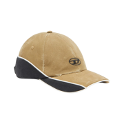 Diesel C-Dale Distressed Colour-Block Baseball Cap Brown