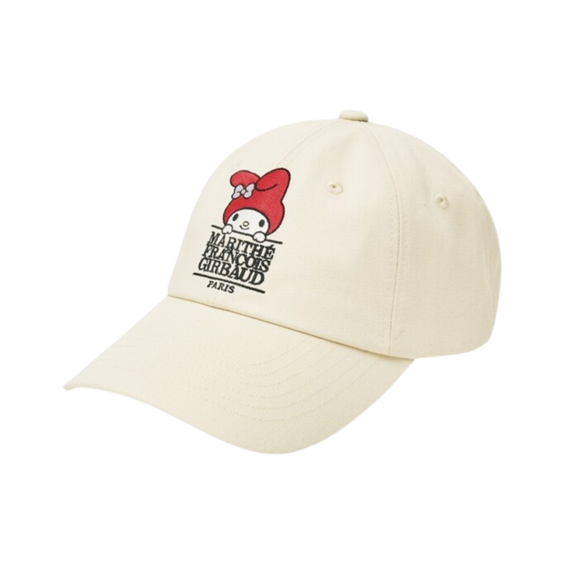 마리떼 프랑소와 저버 x 마이 멜로디 클래식 로고 캡 아이보리(Marithe Francois Girbaud x My Melody Classic Logo Cap Ivory)