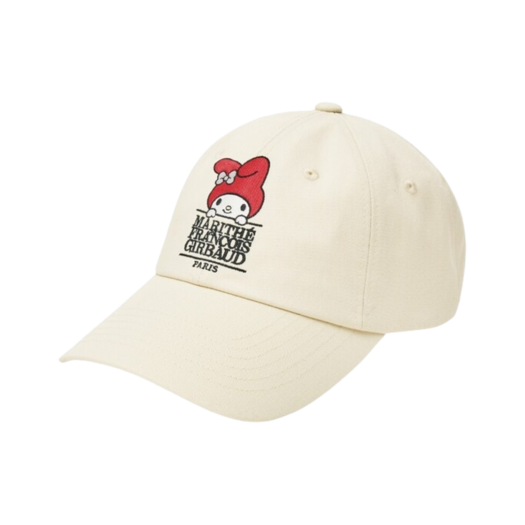 コラボ★ボールキャップ★MARITHE X MY MELODY CLASSIC LOGO CAP MARITHE X MY MELODY CLASSIC LOGO CAP ivory - MARITHE