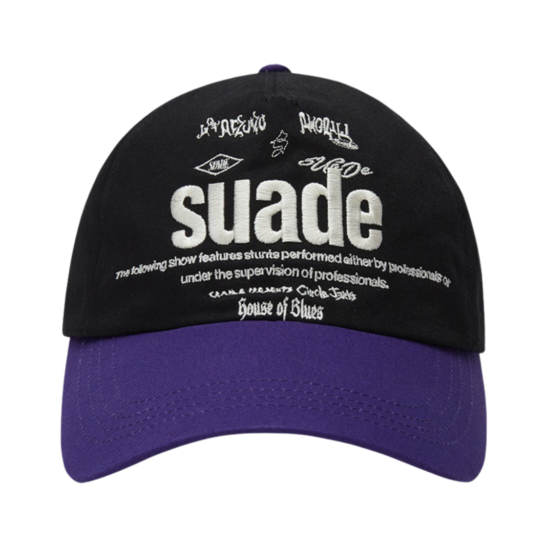 스웨이드 믹스드 로고 볼캡 퍼플(Suade Mixed Logo Ball Cap Purple)