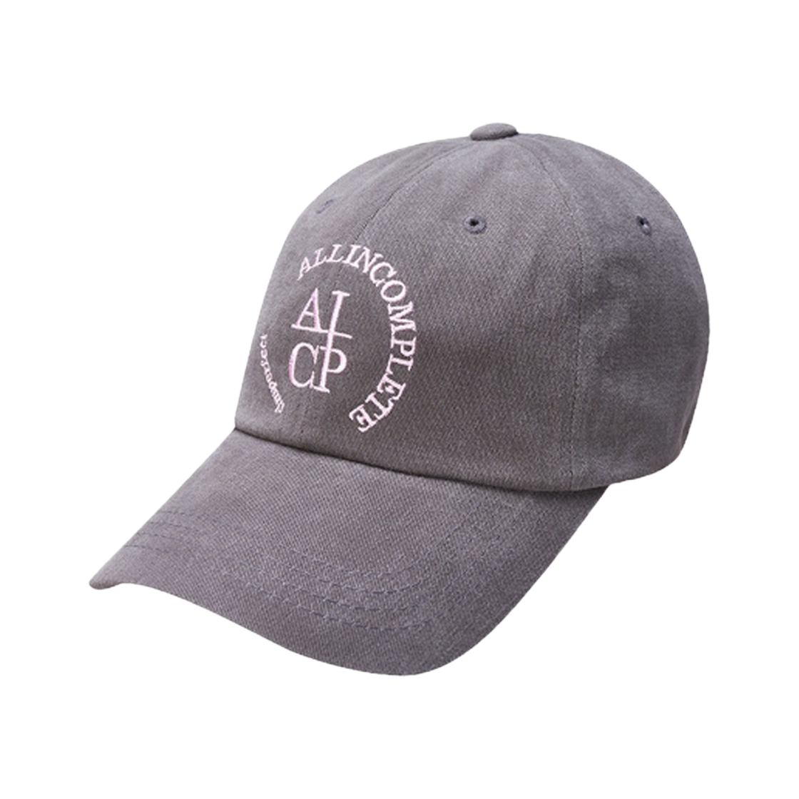 올인컴플리트 라운드 로고 볼캡 차콜