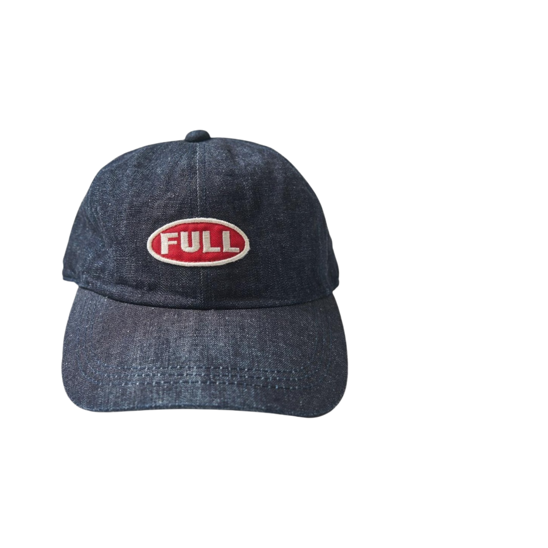 풀카운트 풀 엠블럼 데님 베이스볼 캡 인디고 블루(Fullcount Full Emblem Denim Baseball Cap Indigo Blue)