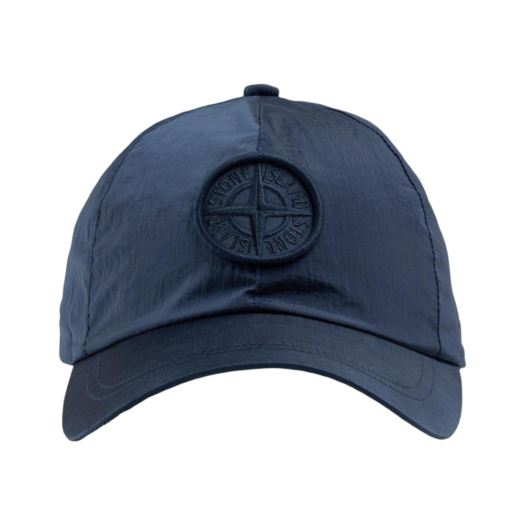 801599576-V0024 Stone Island 99576 Nylon Metal 6-Panel Cap Avio Blue - 24SS