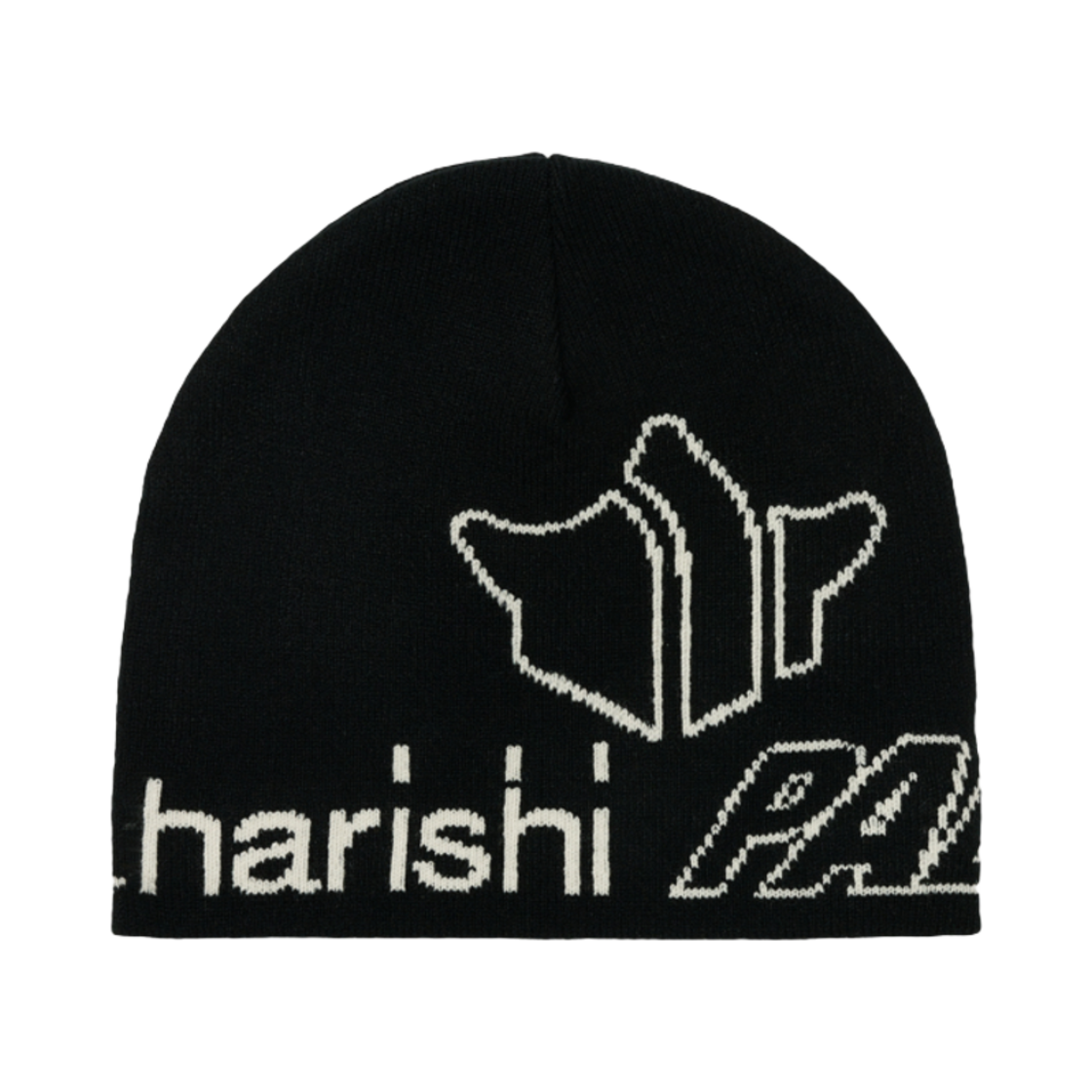 팔라스 x 마하리시 노 커프 비니 블랙 - 25SS(Palace x Maharishi No Cuff Beanie Black - 25SS) - 1