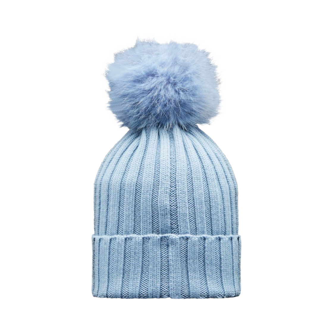 (W) 몽클레르 폼폼 비니 스카이 블루 - 22FW((W) Moncler Beanie with Pom Pom Sky Blue - 22FW) - 2