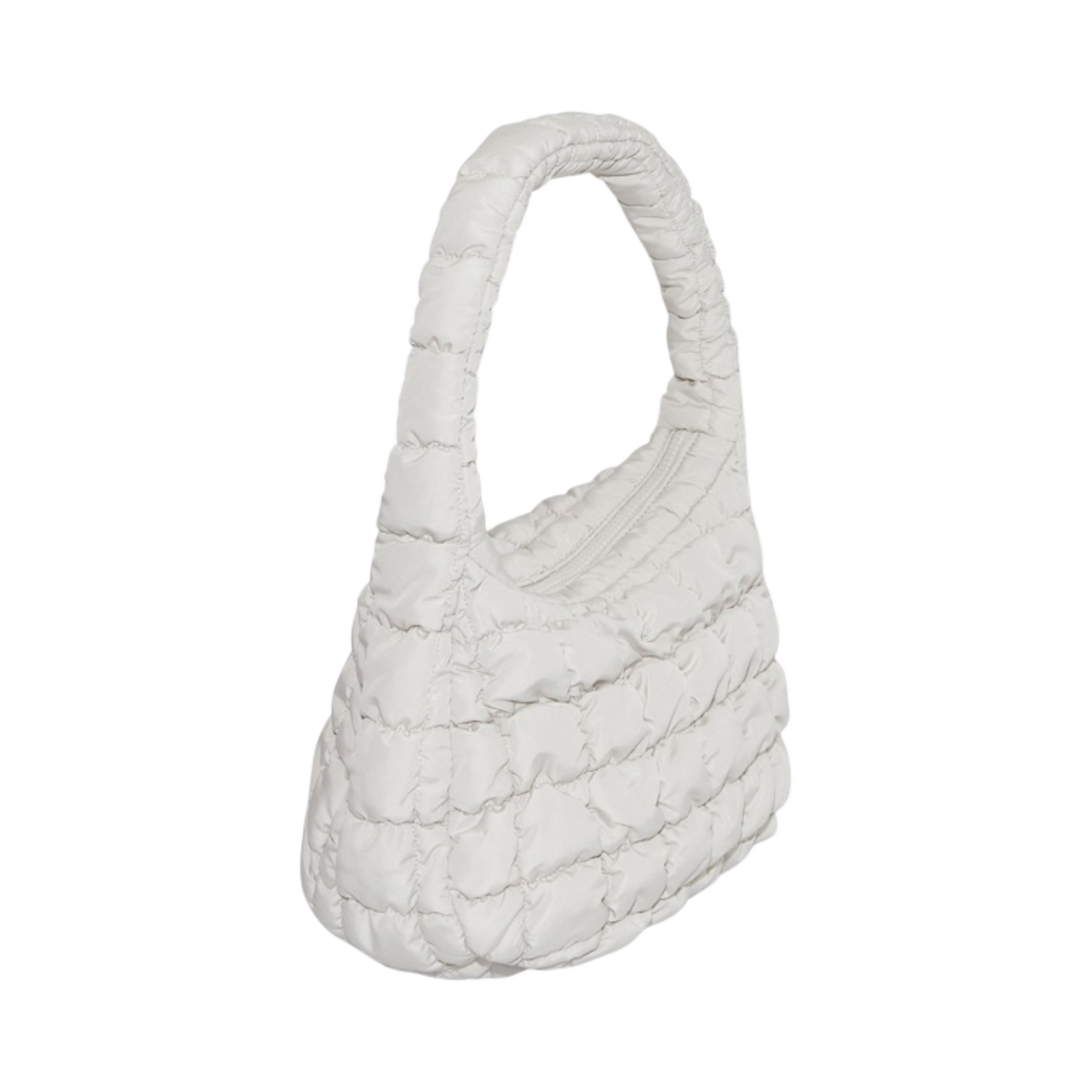 0973537027 COS Quilted Mini Bag Light Grey - #2