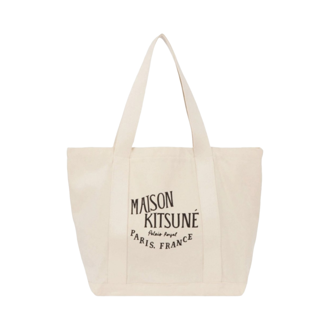 AU05100WW0008-P700 Maison Kitsune Palais Royal Shopping Bag Ecru
