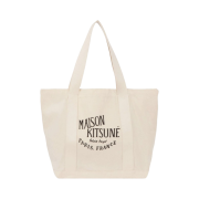Maison Kitsune Palais Royal Shopping Bag Ecru