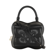 Ganni Small Black Butterfly Crossbody Bag Black
