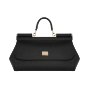 Dolce & Gabbana Elongated Sicily Handbag Black