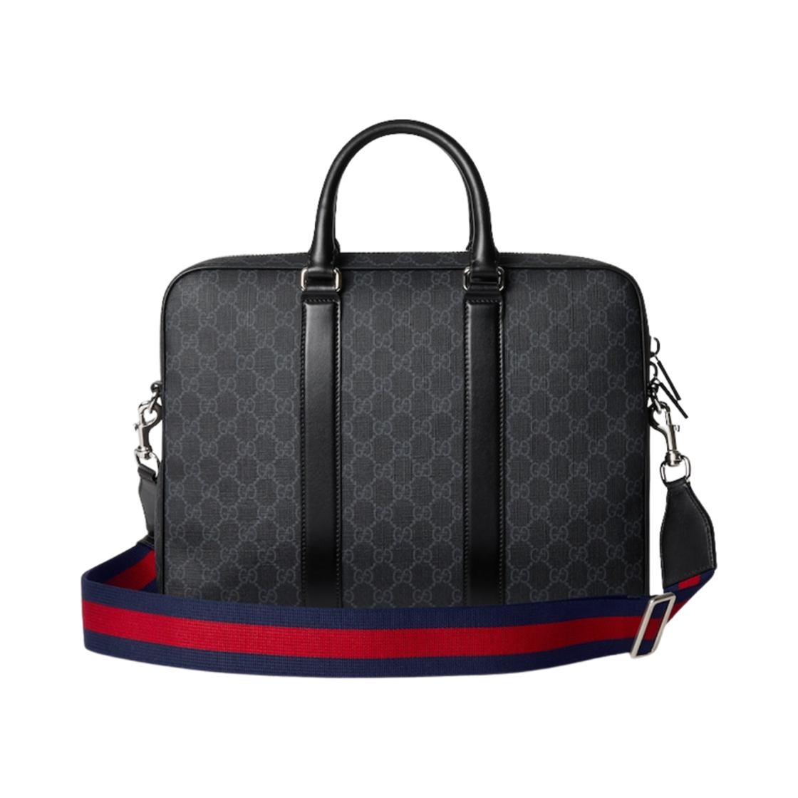 구찌 GG 브리프케이스 숄더 스트랩 블랙(Gucci GG Briefcase with Shoulder Strap Black) - 3