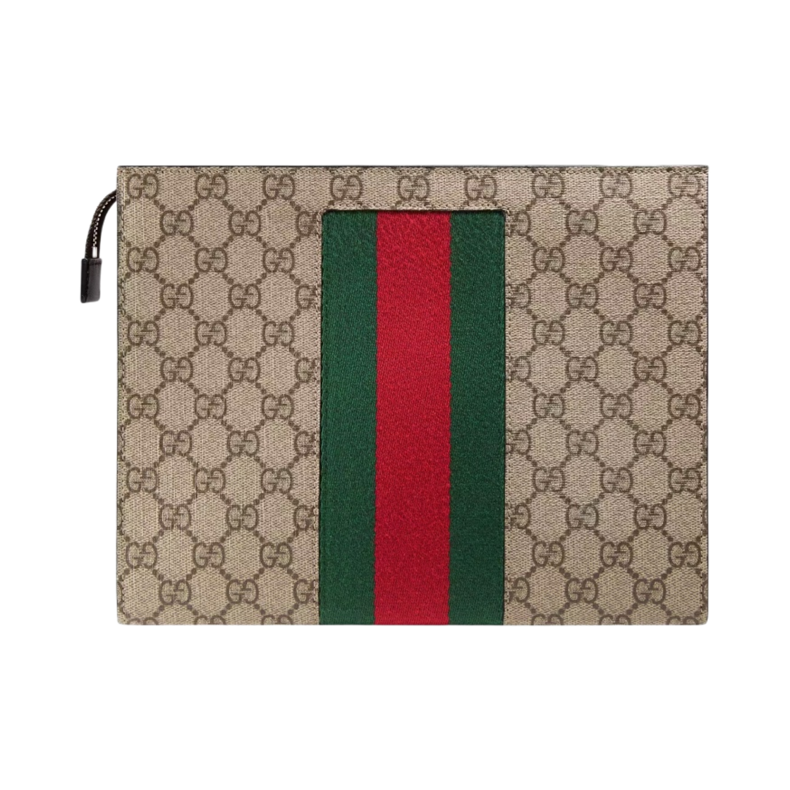 구찌 GG 슈프림 웹 파우치 베이지 에보니(Gucci GG Supreme Web Pouch Beige Ebony) - 2