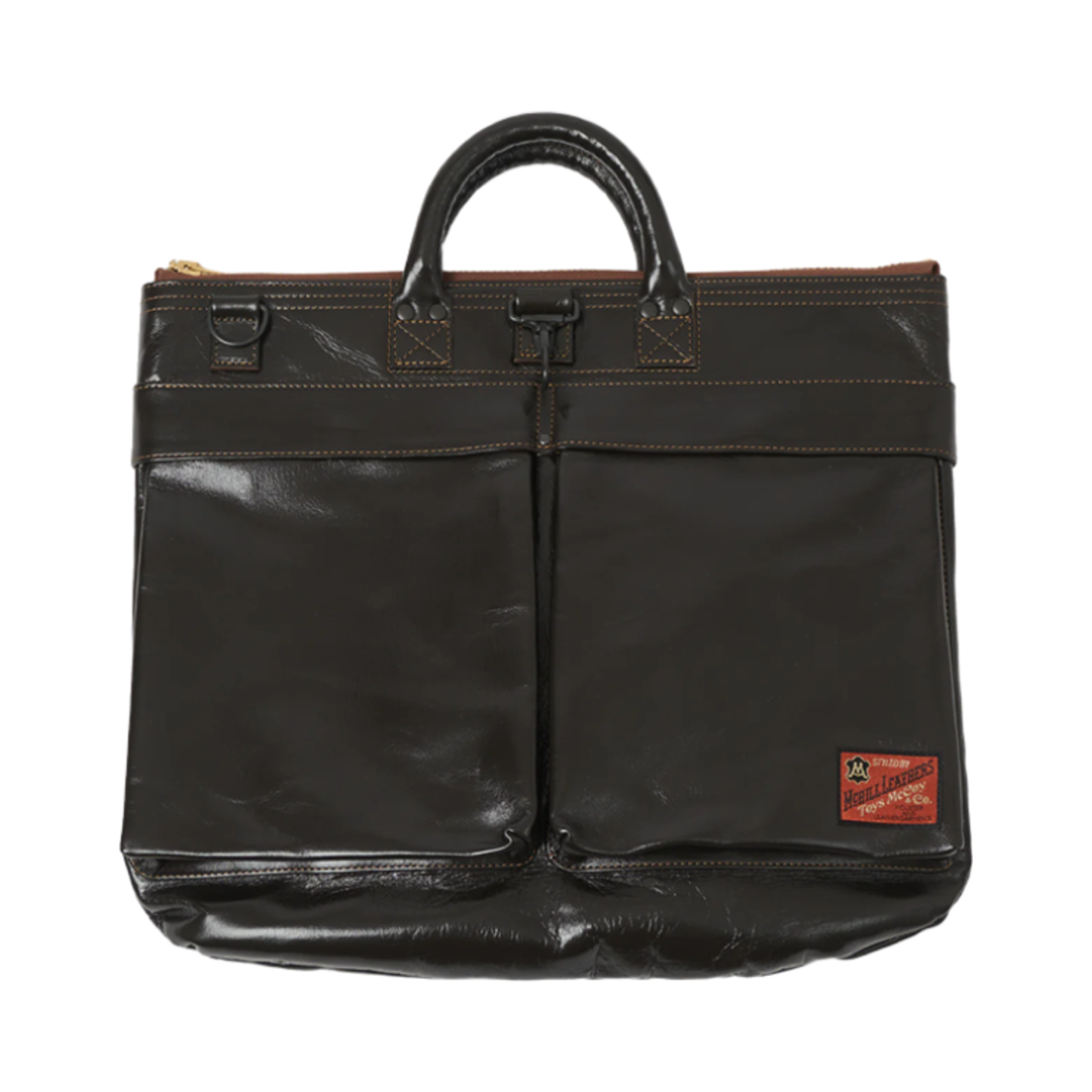 토이즈 맥코이 US 에어 포스 레더 헬멧백 브라운(Toys McCoy US Air Force Leather Helmet Bag Brown)