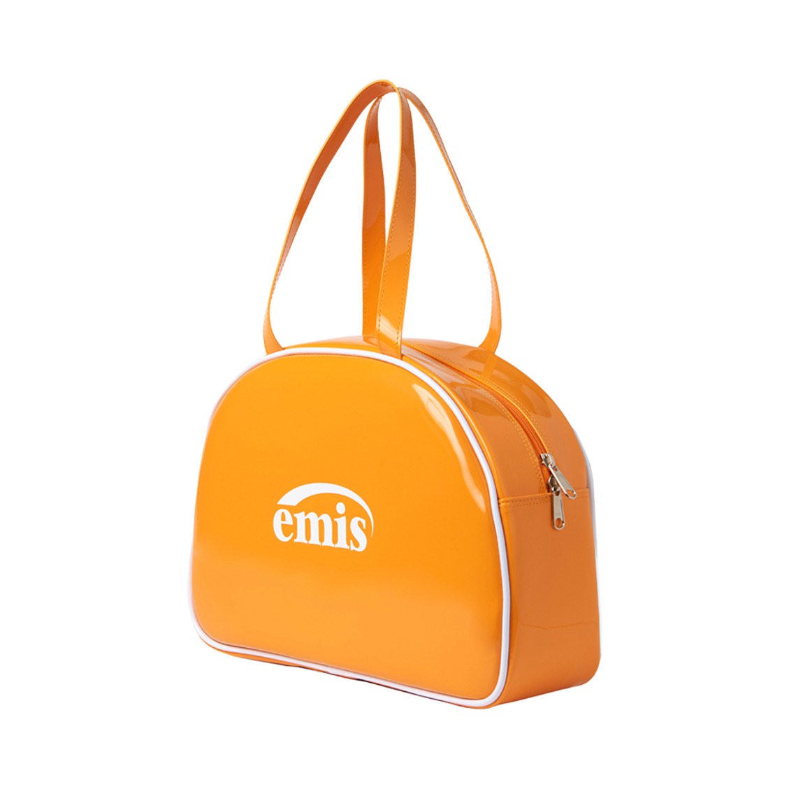 이미스 에나멜 라운드 하프백 오렌지(Emis Enamel Round Half Bag Orange) - 2