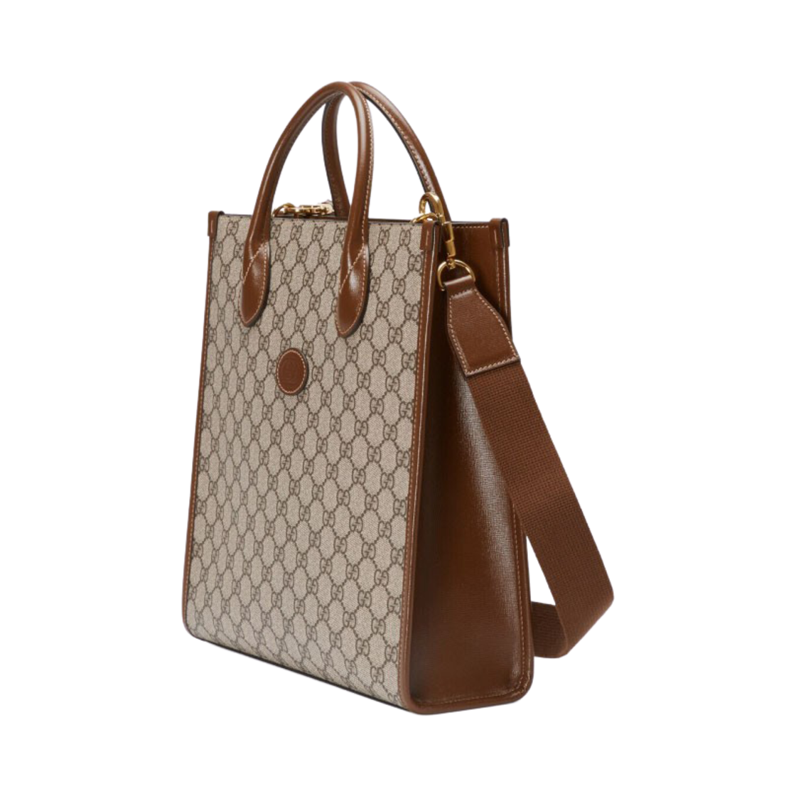 구찌 인터로킹 G 스몰 토트백 베이지 에보니(Gucci Small Tote Bag with Interlocking G Beige Ebony) - 2