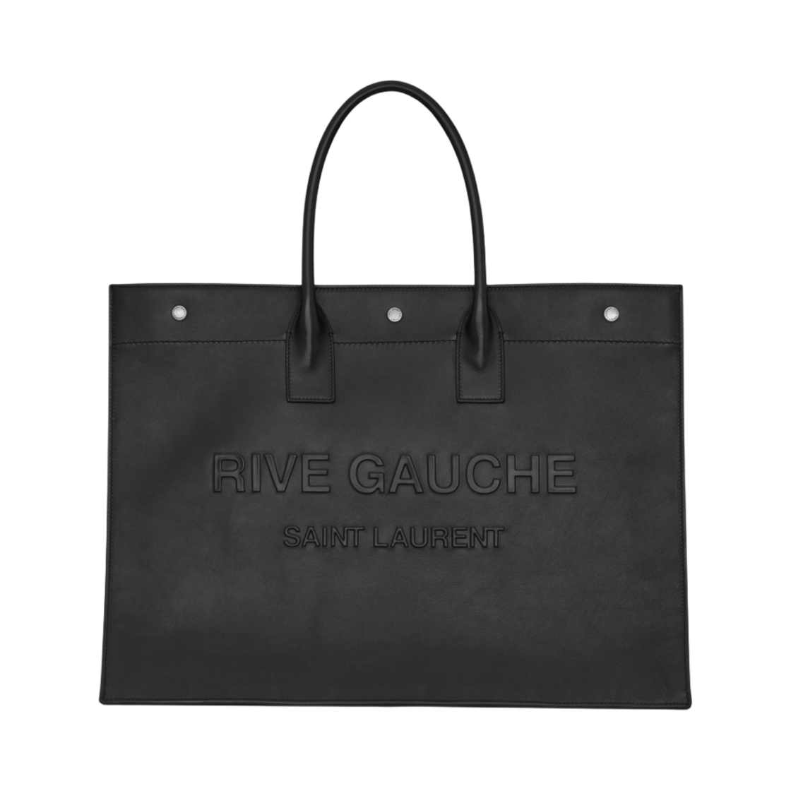 생로랑 리브 고쉬 라지 토트백 스무스 레더 블랙