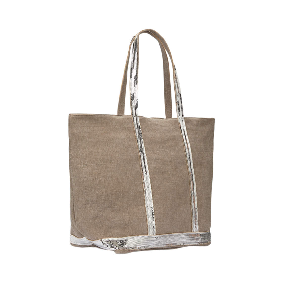 바네사 브루노 리넨 L 카바스 토트 라임스톤(Vanessa Bruno Linen L Cabas Tote Limestone) - 2