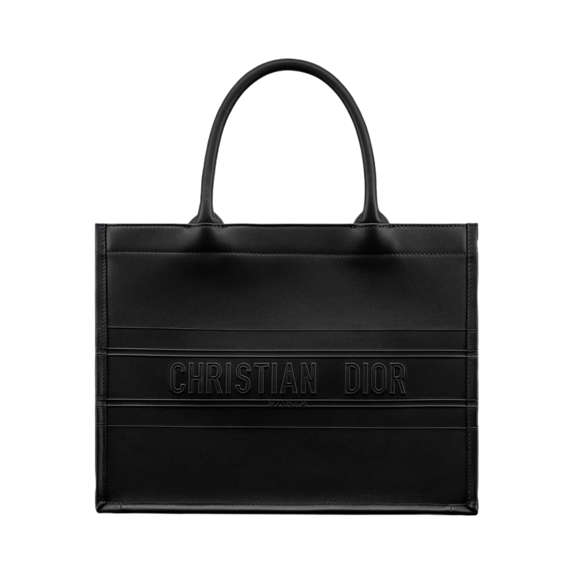 디올 미디움 디올 북 토트백 블랙 카프스킨(Dior Medium Dior Book Tote Black Calfskin) - 1