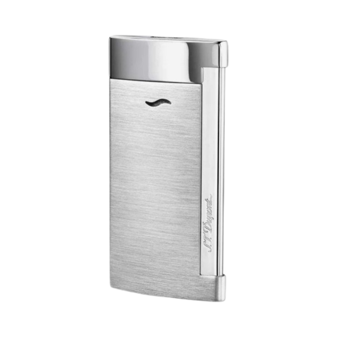 27701 S.T. Dupont Slim 7 Brushed Chrome Finish Lighter Silver