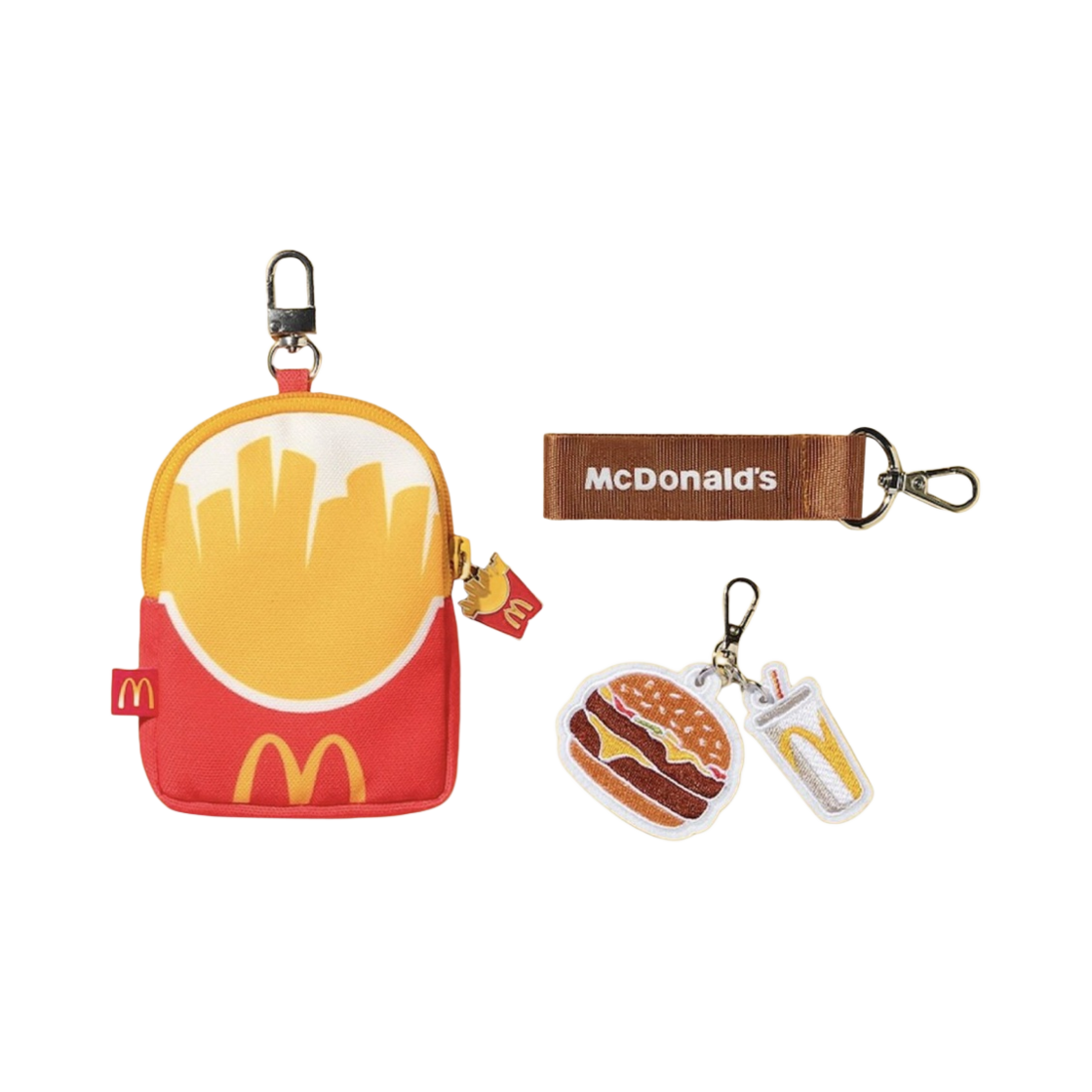 - McDonald's French Fries Mini Pouch & Key Ring Set