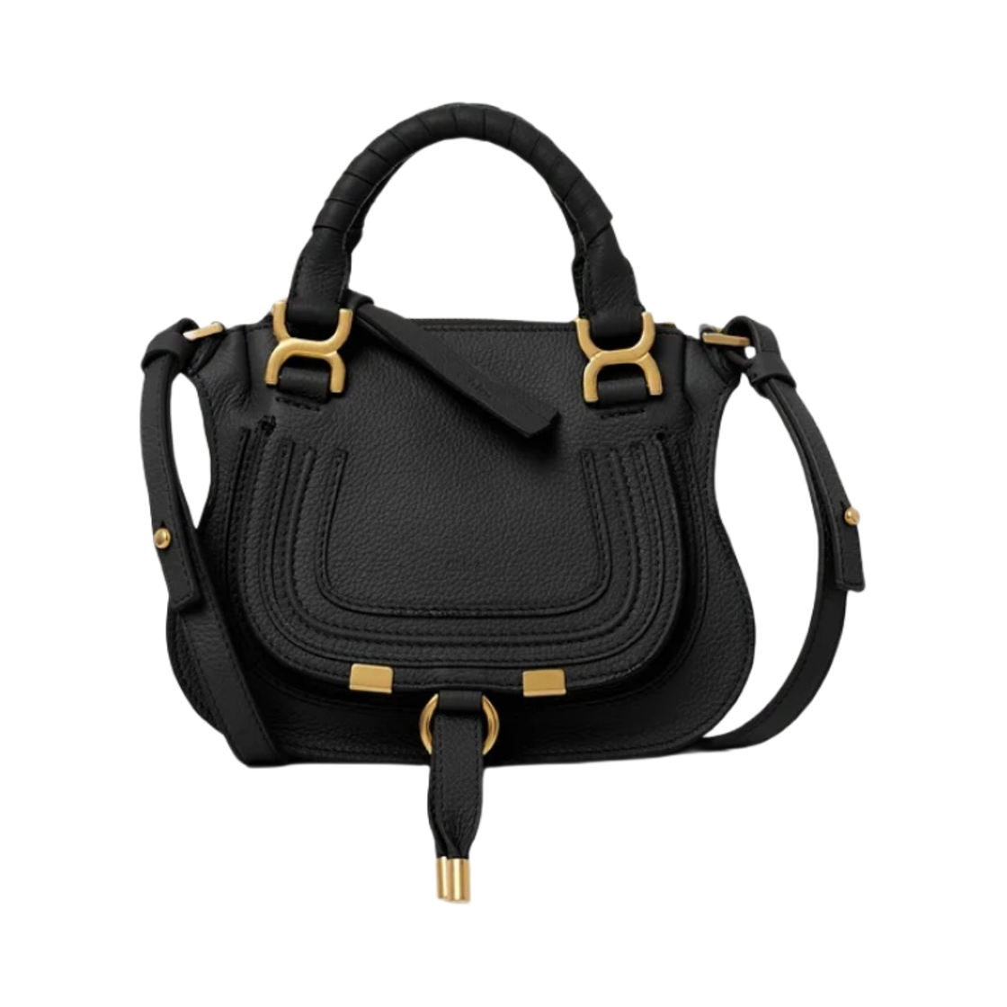 끌로에 마르씨 미니 더블 캐리백 블랙(Chloe Marcie Mini Double Carry Bag Black) - 1
