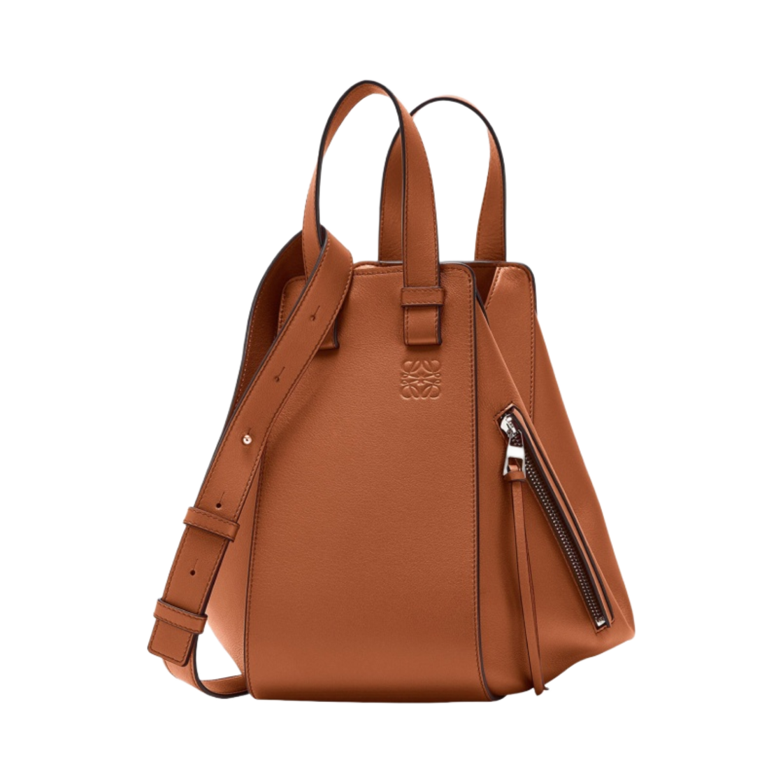 38730S35-2530 Loewe Small Hammock Bag in Classic Calfskin Tan