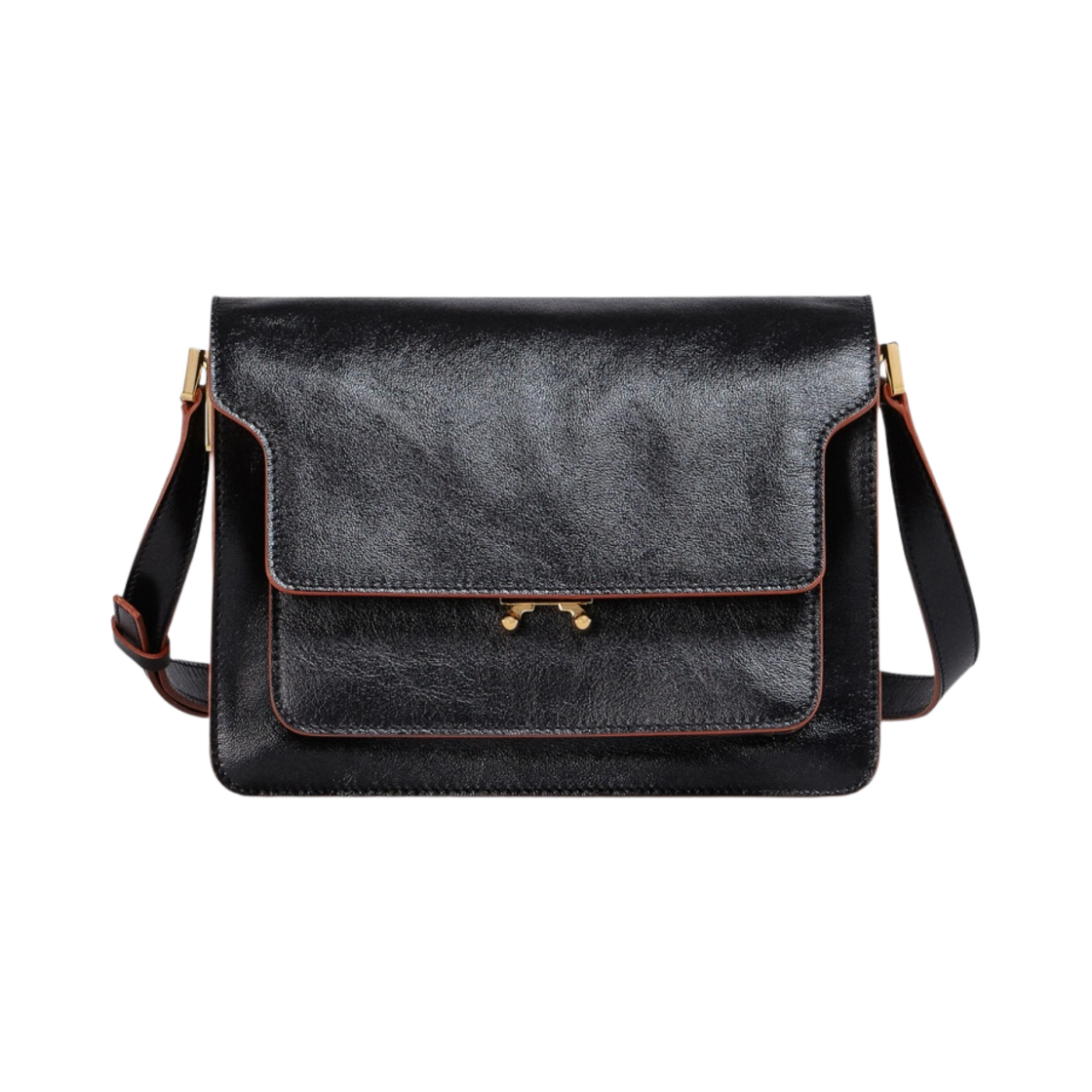 마르니 레더 트렁크 소프트 미디움백 블랙(Marni Trunk Soft Medium Bag in Leather Black) - 1