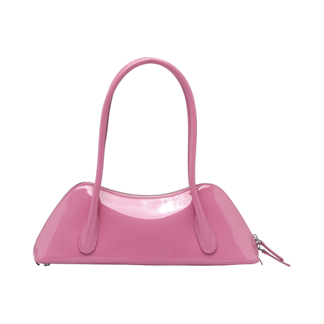블루마린 페이턴트 레더 레귤러 키스 미 백 핑크(Blumarine Regular Kiss Me Bag In Patent Leather Pink) - 3