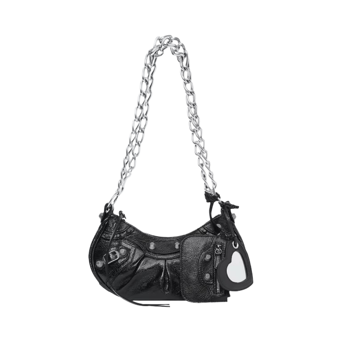 발렌시아가 르 카골 XS 숄더백 체인 블랙