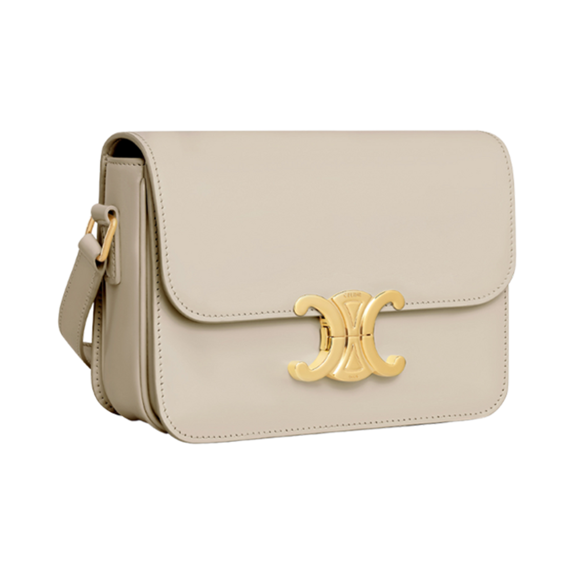 셀린느 틴 트리옹프 백 샤이니 카프스킨 라이트 스톤(Celine Teen Triomphe Bag in Shiny Calfskin Light Stone) - 2