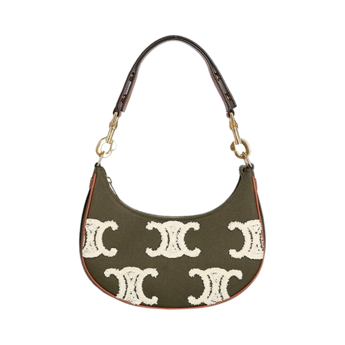셀린느 미디움 트리오페 아바 호보백 카키(Celine Medium Triomphe Ava Hobo Bag Khaki)