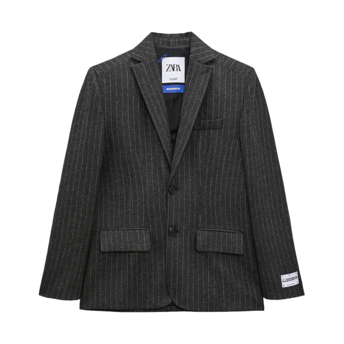 2004/841/111 Zara x Ader Error Striped Oversize Blazer Grey