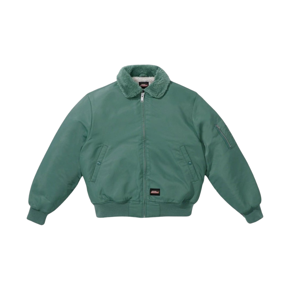 KM3DOTBSPA0GN Supreme x Dickies Fur Collar Bomber Jacket Work Green - 23FW