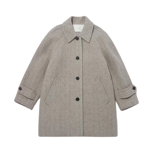 W) 던스트 알파카 하프 맥 코트 버터 | Dunst | KREAM