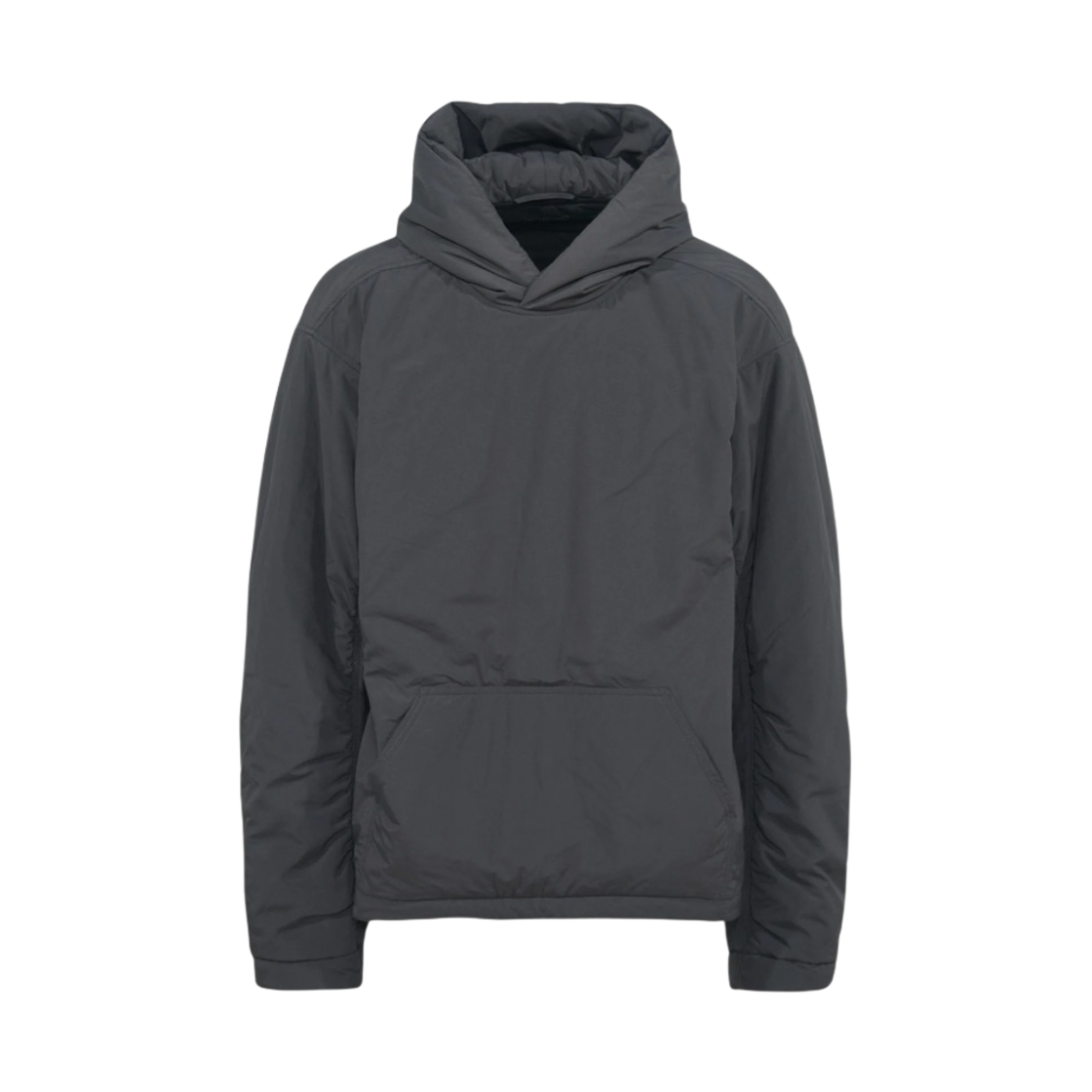 발렌시아가 스포티 B 나일론 패디드 풀오버 후드 블랙