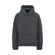 Balenciaga Sporty B Nylon Padded Pullover Hoodie Black