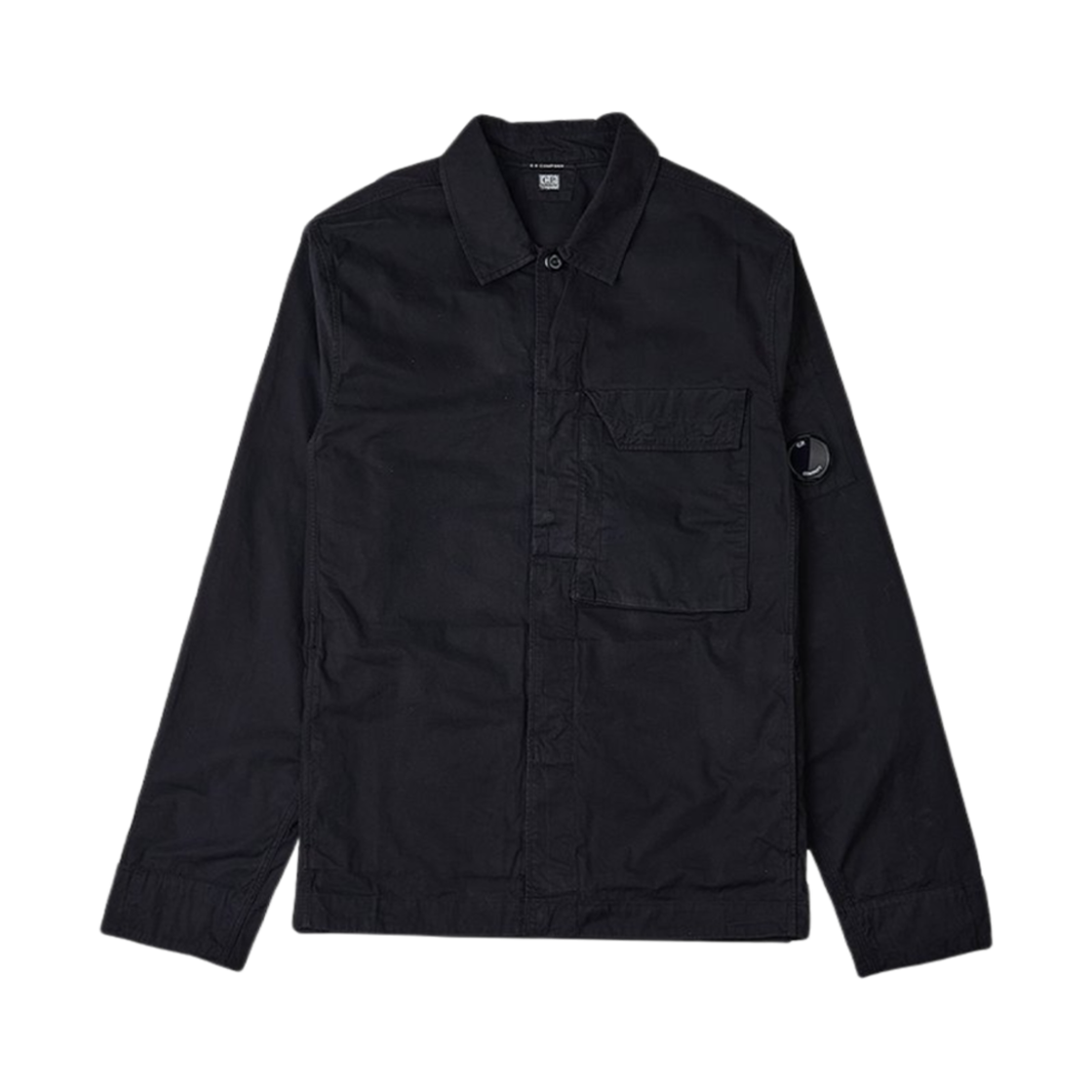 C.P. 컴퍼니 렌즈 와펜 셔츠 블랙 - 23SS(C.P. Company Lens Wappen Shirt Black - 23SS) - 1