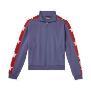 Kapital Webbing Trimmed Jersey Track Jacket Purple