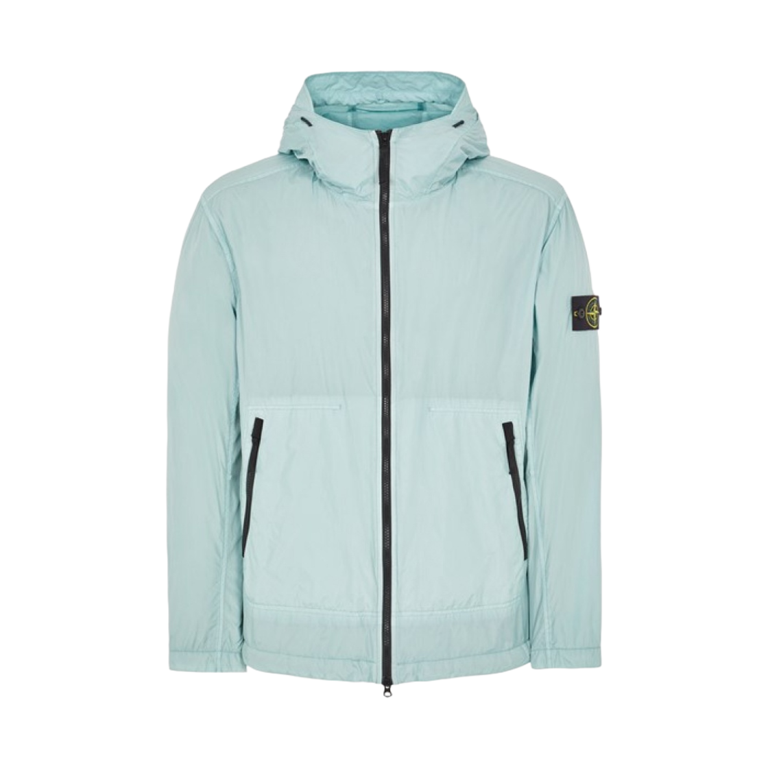 스톤 아일랜드 40522 크링클랩스 나일론 가먼트 다이드 후드 자켓 스카이 블루 - 23SS(Stone Island 40522 Crinkle Reps Nylon Garment Dyed Hooded Jacket Sky Blue - 23SS)