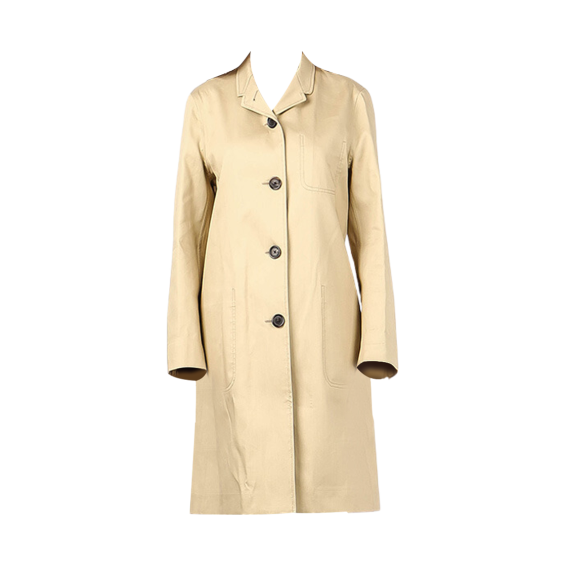 FOC679U-00249-250 (W) Thom Browne Mackintosh High Overcoat Khaki