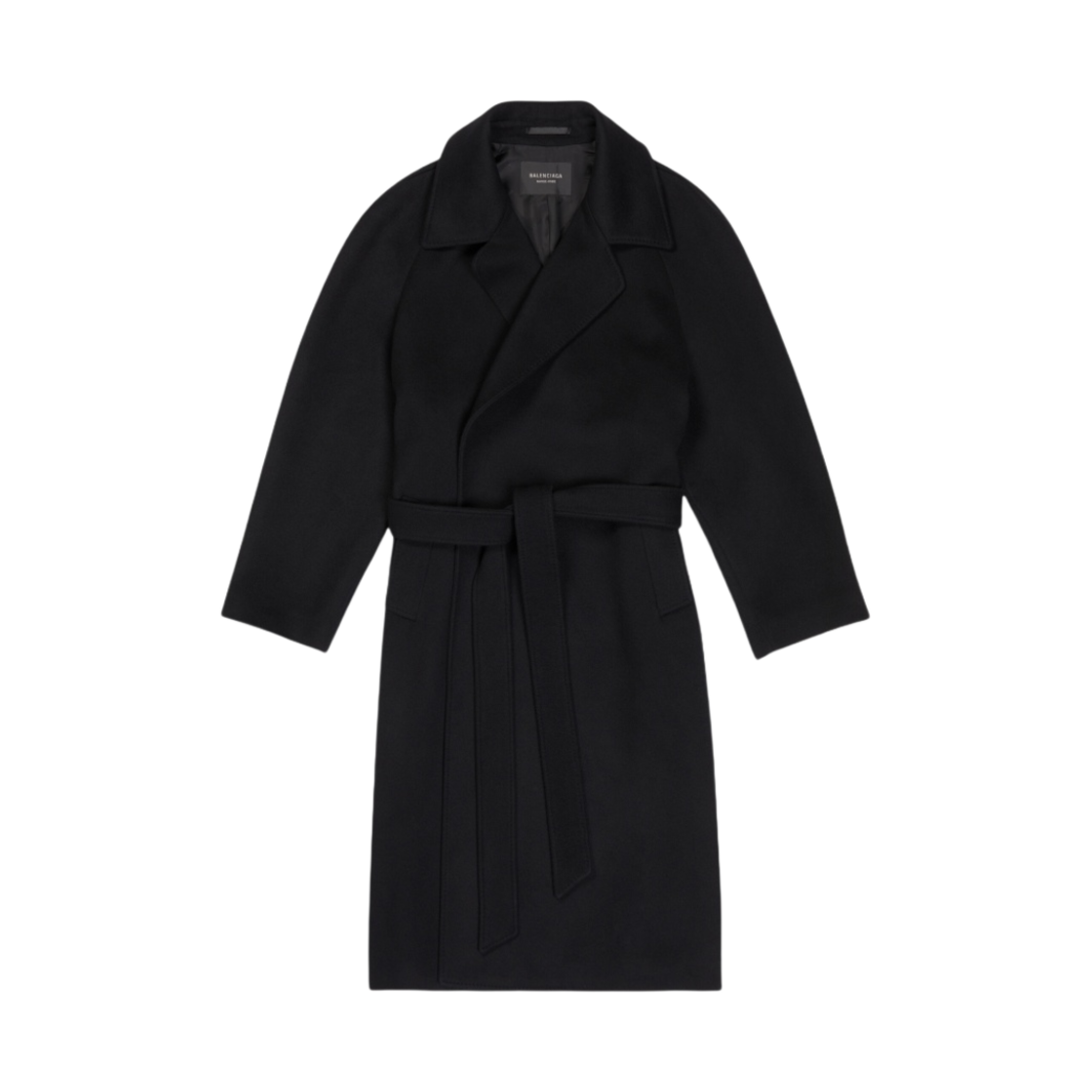 (W) 발렌시아가 래글런 코트 블랙((W) Balenciaga Raglan Coat Black) - 1