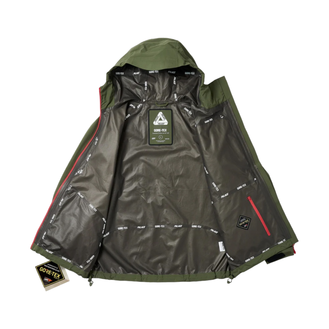 팔라스 고어텍스 R-TEK 자켓 올리브 - 23FW(Palace Gore-Tex R-TEK Jacket Olive - 23FW) - 2