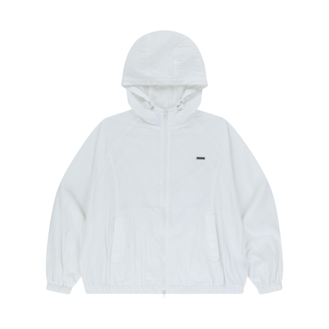 H243WLOJK050WH HDEX Womens Back Pocket Nylon Jacket White