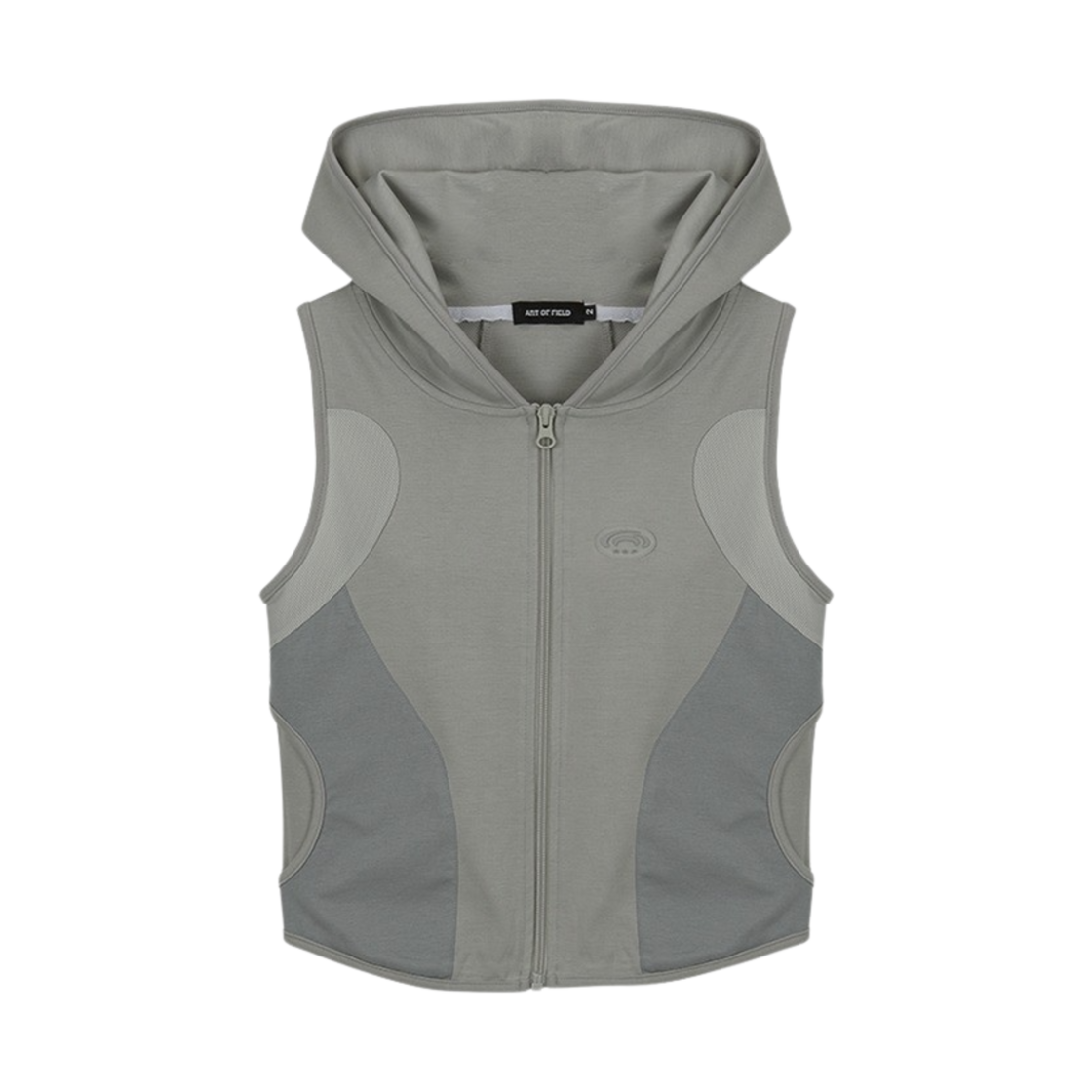 아트오브필드 숏 후드 베스트 자켓 라이트 그레이