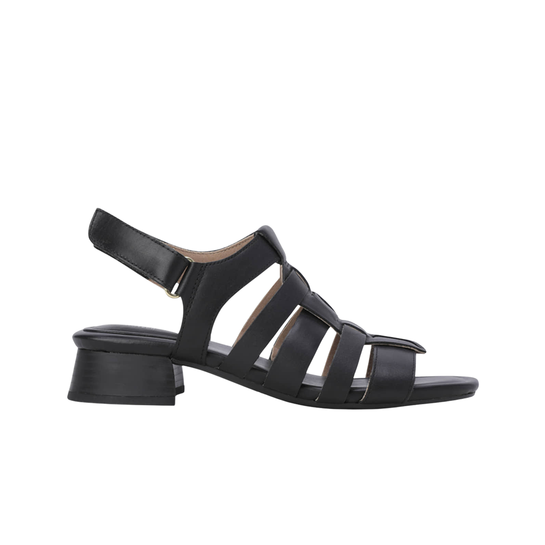 (W) 락포트 틴슬리 우븐 샌들 블랙 - M 미디움((W) Rockport Tinsly Woven Sandal Black - M Medium)