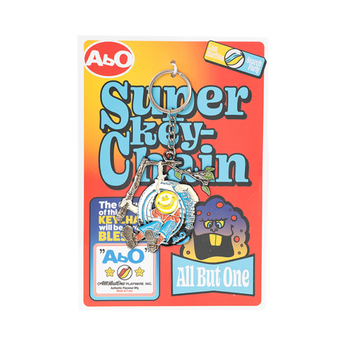 AB25SSUKR014XX ABO Swinging Metal Keychain 3